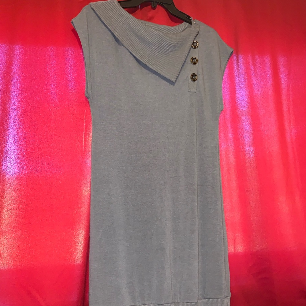 Grey sweater dress